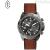 Fossil Bronson men's chronograph watch FS5855 brown leather strap