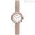Emporio Armani women's watch pink or only time AR11416 steel Milan mesh