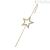 Star Hook Earring Rue des Mille ORZ-009 M1 AU 925 silver gilded