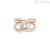 Ring Woman Band with Mabina knot Silver 925 rose gold 523180-15