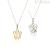 Roberto Giannotti women's angel necklace NKT317 White and Yellow Gold