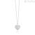 Mabina woman heart necklace with cubic zirconia 925 Silver 553335