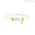Marlù 18BR073G gold color steel bracelet, Basi collection