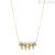 Woman necklace fringes Swarovski crystals 316L steel golden Brosway Rain BNR02