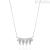 Woman necklace fringes Swarovski crystals 316L Steel Brosway Rain BNR05