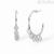 Mabina woman heart circle earrings Silver 925 563332