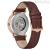 Bulova Clipper Skelethon automatic men's watch pink 97A172 brown leather