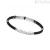 Zancan men's bracelet wind rose black Kevlar Silver 925 ESB069-NE