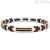 Zancan men's bracelet in black and rosé steel with carbon fiber EHB280