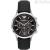 Emporio Armani men's chronograph watch black AR11431 steel leather strap