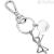 Keychain woman bow Morellato SD0608 polished steel with crystals
