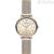 Women's Emporio Armani rosé time only watch AR11129 steel with crystals