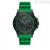 Emporio Armani man time only watch green rubber AR11440 mother of pearl dial