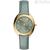 Fossil Gabby green women's time only watch ES5163 leather Pro Planet