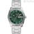 Fossil Machine FS5899 steel man only time watch green dial