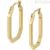 Breil Private Code women's octagonal golden earrings in steel TJ3126