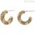 PDPaola woman hoop earrings golden Silver 925 colored zircons AR01-291-U