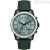 Armani Exchange AX1725 men's chronograph watch green steel leather strap