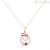Stroili Violet women's necklace in rosé steel with pink heart crystals 1674353