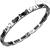 Zancan men's steel bracelet with black and rosé details EHB319