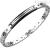 Zancan men's bracelet 316L steel PVD Black with black plate EHB307