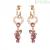 Stroili Violet women's pendant earrings in rosé steel with crystals 1674356