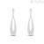 Stroili Lady Phantasya steel and crystals pendant earrings 1670602