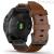 Garmin Epix Gen 2 men's watch Black titanium 010-02582-30 Chestnut brown leather strap