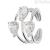 Stroili woman ring 1669064 brass and zircons Waterfall collection