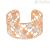 Stroili women's heart bangle bracelet in pink brass 1673295