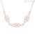 Stroili Vivian woman necklace with rosy brass rhombuses and crystals 1673244