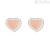 Lobe earrings for women Stroili Green Tea heart in pink brass 1673293