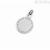 Round charm dog and crystals in Marlù steel 15CH146-W