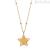 Rue des Mille woman long necklace Golden star Electroformed CL-GB 01 STE AU