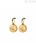 Rue des Mille Starball woman earrings 925 silver with stars Electroformed ORZ-012 M2 AU