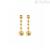 Orecchini pendenti donna Rue des Mille Starball Argento 925 con stelle Elettroformato ORZ-012 M3 AU