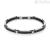 Semi-rigid bracelet for men in satin black steel Brosway Backliner BBC16