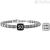 Kidult men's bracelet 50 - the best is yet to come, square texture steel 732066 Special Moments