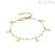Woman bracelet with pendants in silver 925 golden Nomination Melodie Happy 147720/085