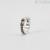 Man mono earring with brown headband 925 Silver Mabina 563528 with zircons