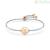 Initial letter S steel bracelet for women, Nomination Milleluci 028007/019