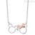 Disney baby girl necklace Mickey Mouse Mickey and Minnie Silver 925 N902594TL-18