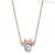 Disney Mickey Mouse Minnie Mouse Necklace Silver 925 rosè and pink zircons N902302PRWL-16