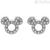 Stud earrings Disney Mickey Mouse Mickey Mouse Silver 925 white zircons E903308RZWL