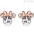 Lobe earrings Disney Mickey Mouse Minnie Silver 925 rosè and zircons E905104PRWL