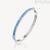 Brosway With You women's rigid bracelet, light blue enamel and BWY45 steel crystals