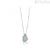 Roberto Giannotti women's angels necklace 9Kt White Gold with aquamarine and diamonds LUXAM01