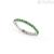 Nomination silver eternity ring with green zircons 149700/015/006