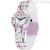 Hip Hop Spring Paint white HWU1106 silicone woman watch