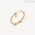 Brosway Symphonia woman ring golden steel with crystal BYM144B mis. 14